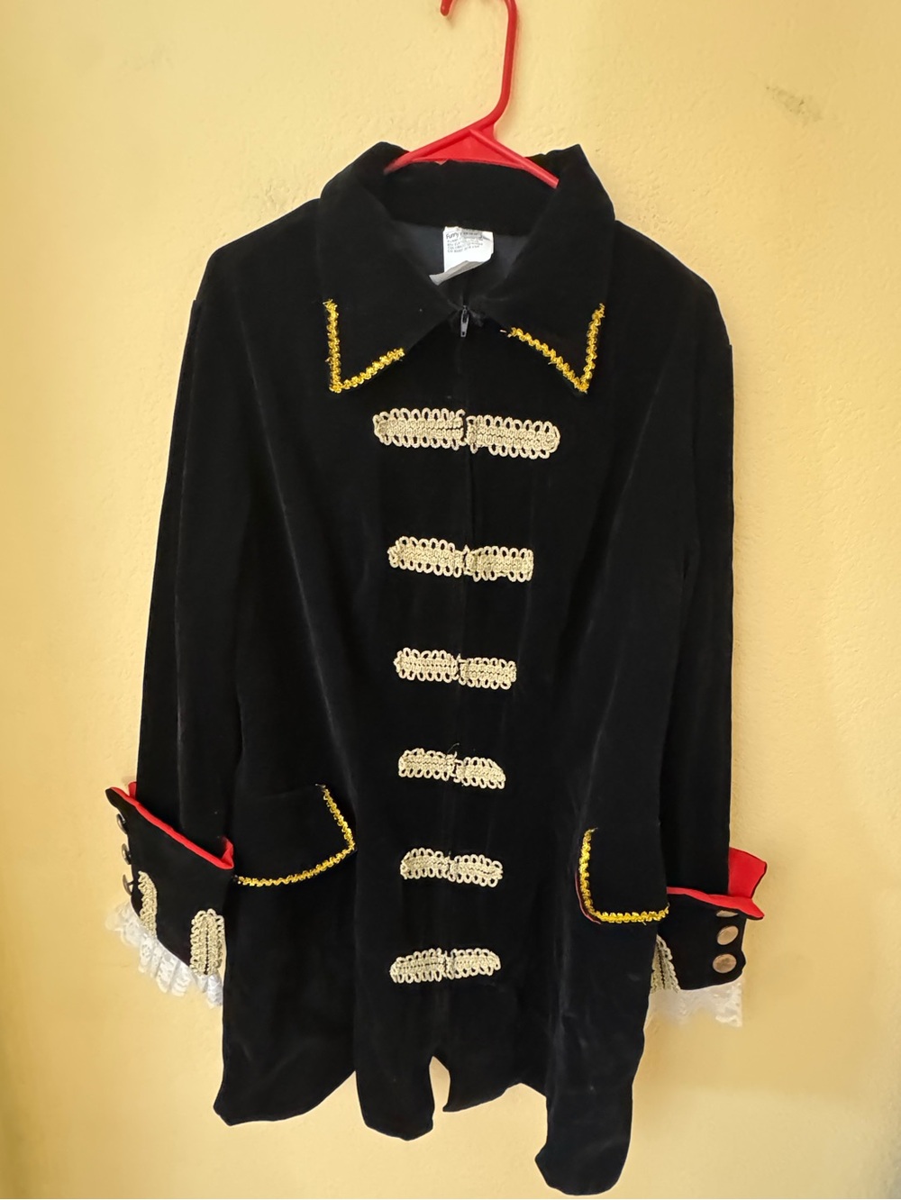 Regal Pirate Jacket Costume Adult Size 12-14 Large
